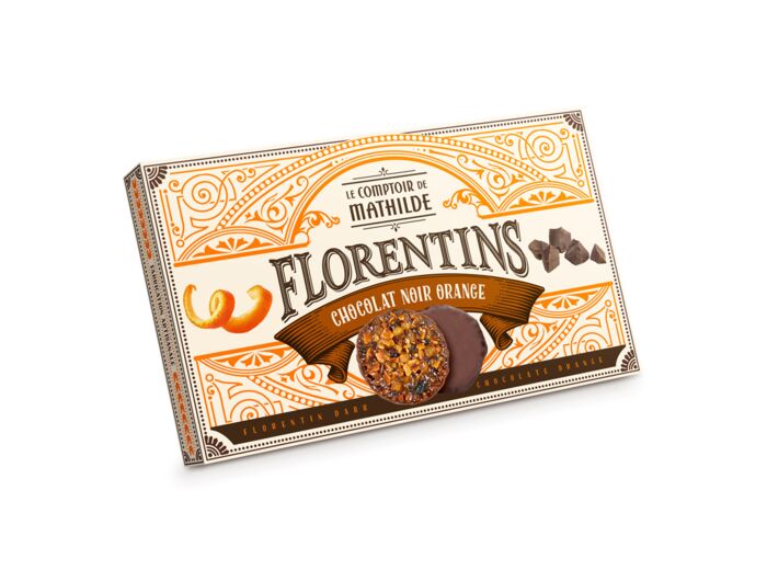 Florentin Chocolat Noir et Orange 100G