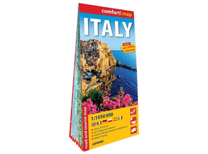 ITALIE 1/1M050 (CARTE GRAND FORMAT LAMINEE) - ANGLAIS