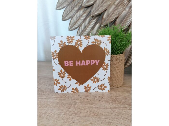 Carte "Be Happy"