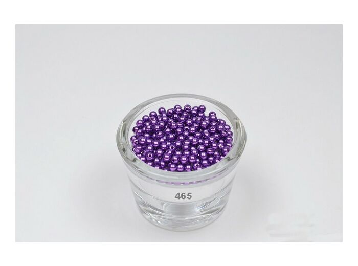 Sachet de 200 petites perles en plastique 4 mm de diametre violet 465