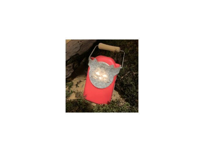 Coffret lampe nomade étanche "KIVALA" - Rouge corail