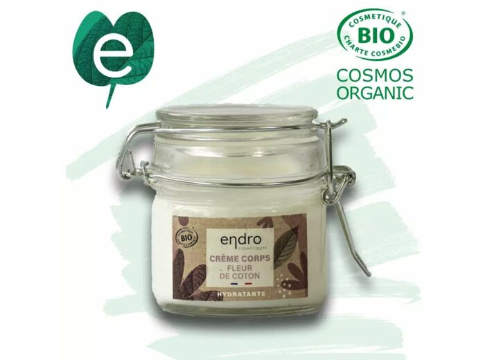 Crème Corps Bio Hydratante 100 ml - Fleur de coton (Sans huile essentielle)