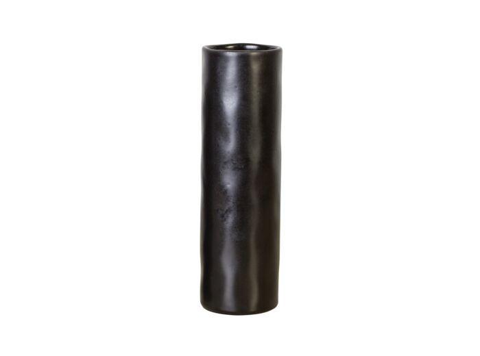 Vase cylindrique 30 cm Sable noir