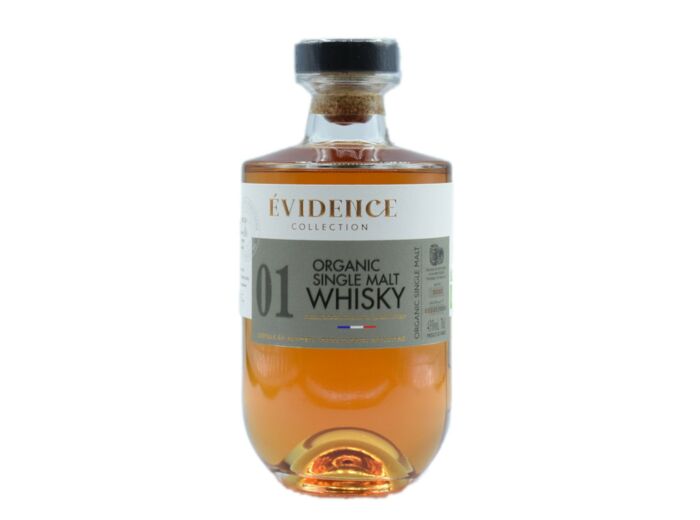 Whisky français Single malt Evidence bio 70 cl
