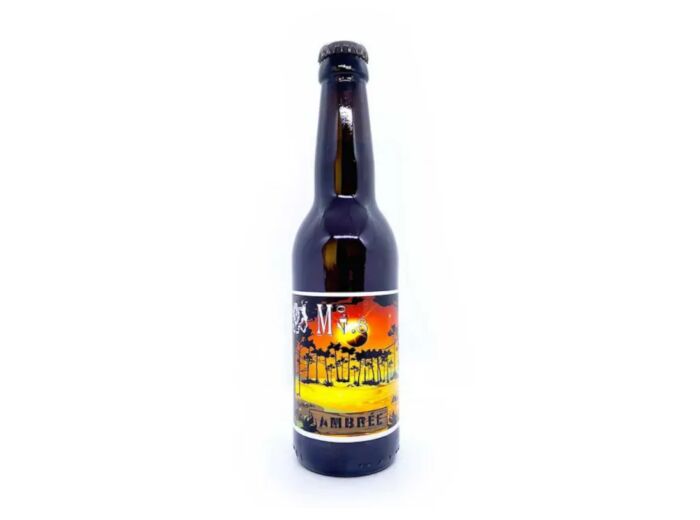 Bière M40 Ambrée brasserie naturelle des Landes lot 6 bouteilles 33 cl