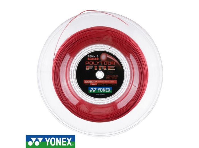 BOBINE YONEX PolyTour FIRE 200m Red