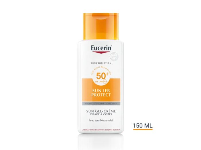 Eucerin - crème solaire SPF 50  visage et corps - 150ml