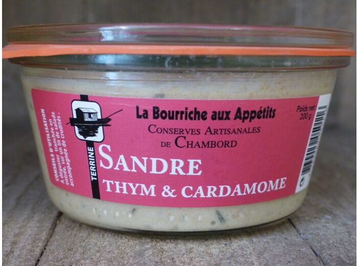 Terrine Sandre thym & cardamome "La Bourriche aux Appétits" (200g)