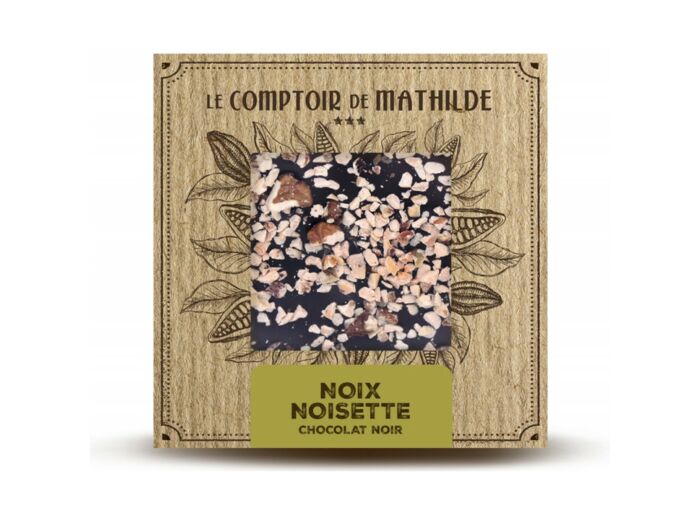 Tablette Noix / Noisettes - Chocolat noir