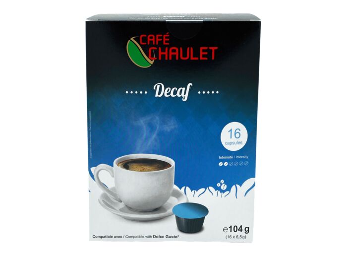 Café Chaulet décaféiné en capsules pour Dolce Gusto®