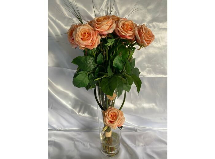 Bouquet De 21 Roses - Orange