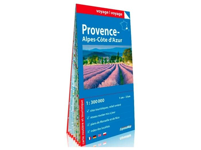 PROVENCE-ALPES-COTE D'AZUR 1/300.000 (CARTE EN PAP