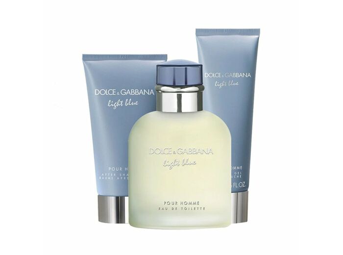 Dolce & Gabbana - Coffret Light Blue pour Homme - 125ml + 75ml + 50ml