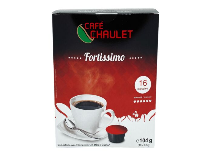 Café Chaulet Fortissimo en capsules pour Dolce Gusto®