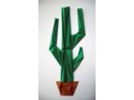 Cactus en 3D - 28x8cm