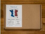 Carte de France en 3D - Tricolore - 28x28cm