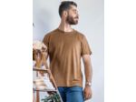 T shirt en lin bio homme - bronze
