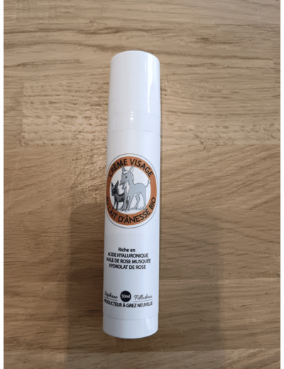 Crème visage lait d'ânesse