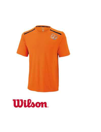 WILSON TEE-SHIRT M SP LINEAR BLUR PRINT Crew Clementine