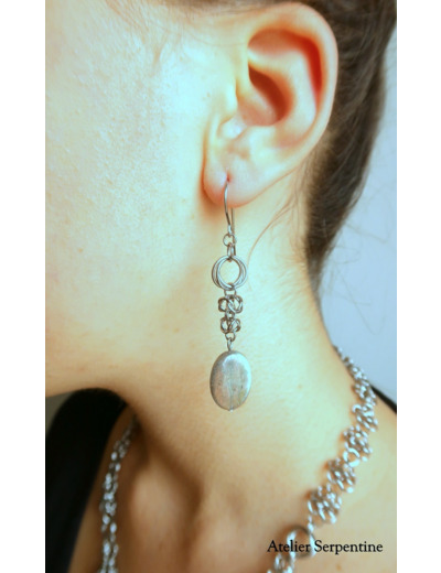 Boucles d'oreilles "RIAS" Labradorite