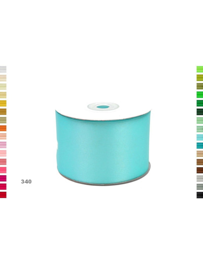 Ruban satin turquoise 340 largeur 50 mm