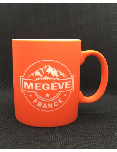 Mug effet velours - Orange