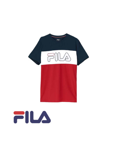 FILA TEE-SHIRT RUDY Red/Peacoat Blue