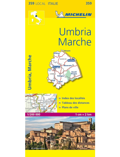 CARTE DEPARTEMENTALE UMBRIA, MARCHE