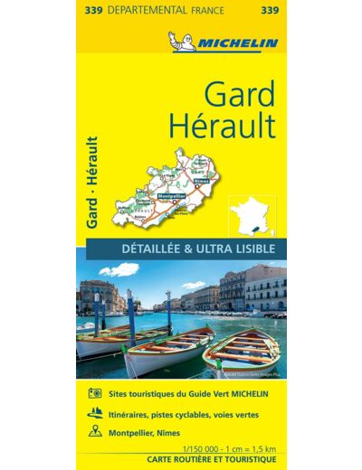 CARTE DEPARTEMENTALE FRANCE - CARTE DEPARTEMENTALE GARD, HERAULT