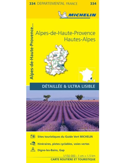 CARTE DEPARTEMENTALE ALPES-DE-HAUTE-PROVENCE, HAUTES-ALPES