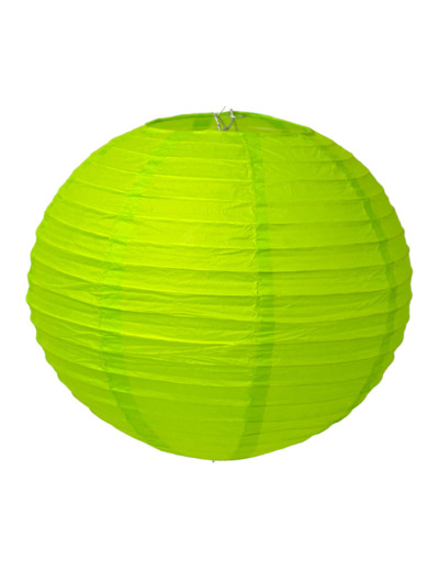 Lampion en papier de soir de 25 cm de diametre Vert