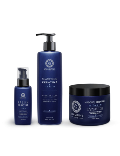 Rituel Kératine et Tanin - Shampoing 500ml + Masque 500ml + Sérum 100ml