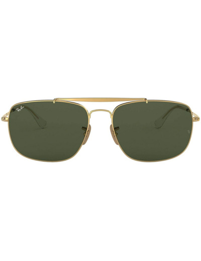 Ray-Ban Les Lunettes De Soleil De Colonel En Or Vert Rb3560 001 61 Taille 61/17