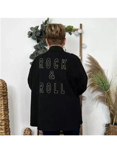 K863- Veste Rock&Roll 🇮🇹 (noir)