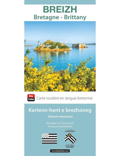 CARTE DE LA BRETAGNE EN BRETON