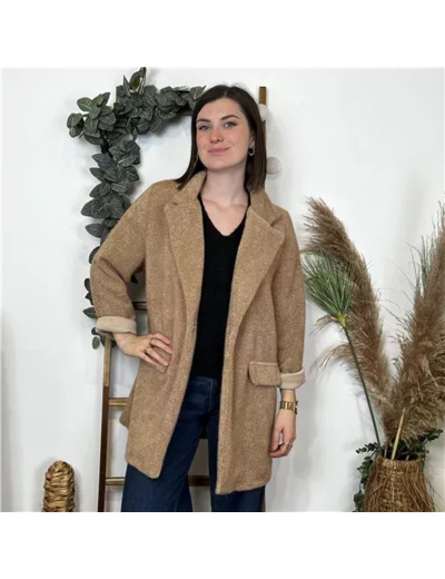 K805- Veste Demi-Saison (Tu) 🇮🇹 (camel)