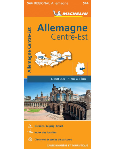 CARTE REGIONALE ALLEMAGNE CENTRE-EST