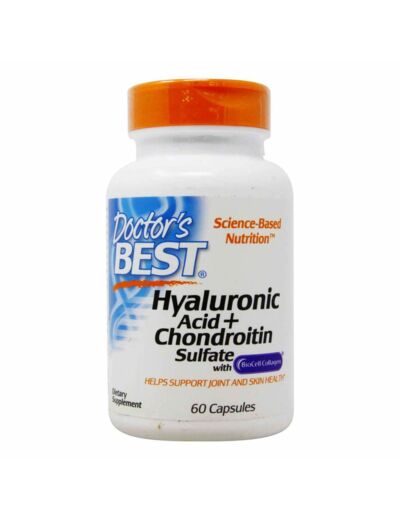 DOCTOR'S BEST ACID HYALURONIC + CHONDROITIN + BIOCELL COLLAGEN 60 CAPS