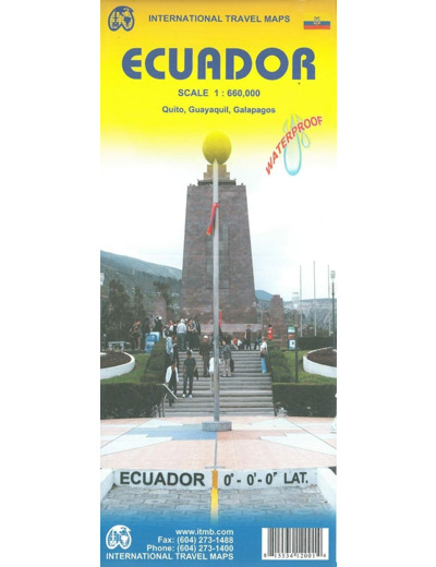 ECUADOR 1 660 000 WATERPROOF MAP