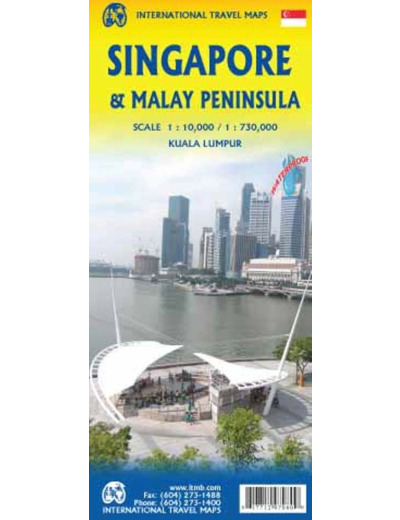 SINGAPORE AND MALAY PENINSULA 1:10 000/1:730 000