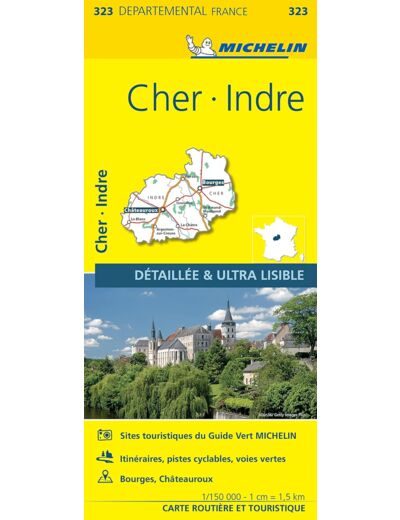 CARTE DEPARTEMENTALE CHER, INDRE