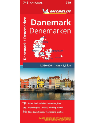 CARTE NATIONALE DANEMARK / DENEMARKEN