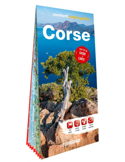 CORSE 1/170.000 (CARTE ET GUIDE - MAP&GUIDE XL LAMINEE)