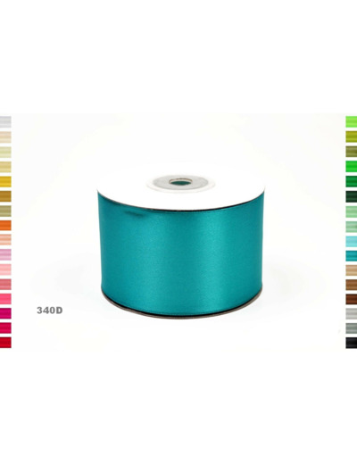 Ruban satin turquoise foncé 340D largeur 50 mm