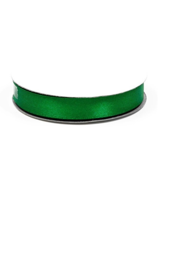 Ruban satin vert fonce 580 largeur 12 mm