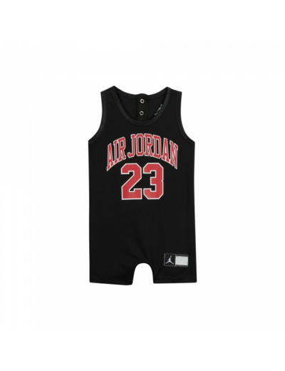 JORDAN BABY BODY JERSEY ROMPER -Black Red