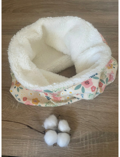 SNOOD "ALBANE", TOUR DE COU HIVER, CACHE COU BEBE ET ENFANT