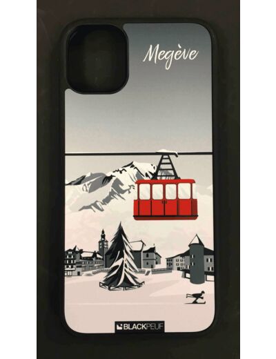 Coque iPhone  "Station Megève" - Blackpeuf