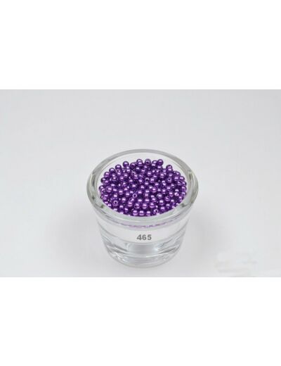 Sachet de 200 petites perles en plastique 4 mm de diametre violet 465