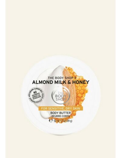 The body shop - almond milk & honey - beurre corps - 50 ml